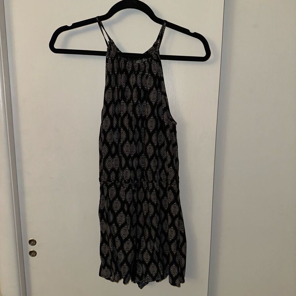 Mossimo Supply Co. Womens Black White Pattern Romper Medium GUC